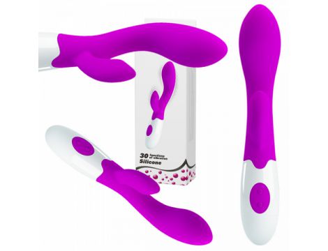 Wibrator punktu G Pretty Love Brighty silikonowy burgundowy 20 cm 30 trybów - 2